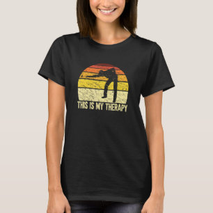 This Is My Therapy Retro Billiards Player Pool Sno T-Shirt