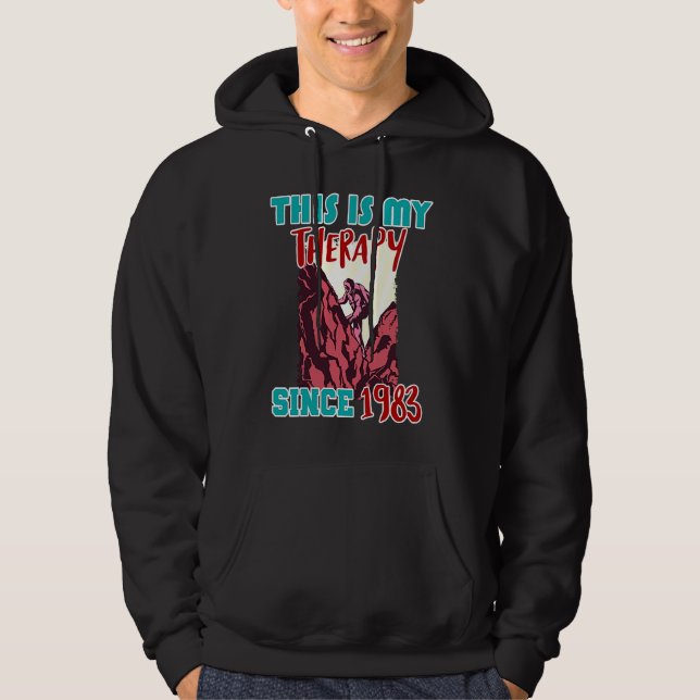 This is my therapy since 1983 hoodie (Front)