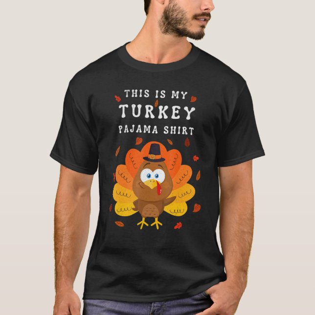 This is My Turkey Pajama Tees  Pajamas Matching Fa (Front)