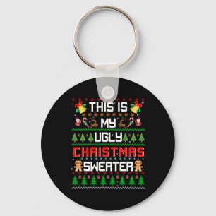 This Is My Ugly Fun Christmas Key Ring
