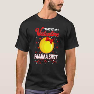 This Is My Valentines Lacrosse Pajama For Kids Boy T-Shirt