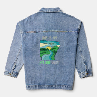 This is my Walking  Denim Jacket