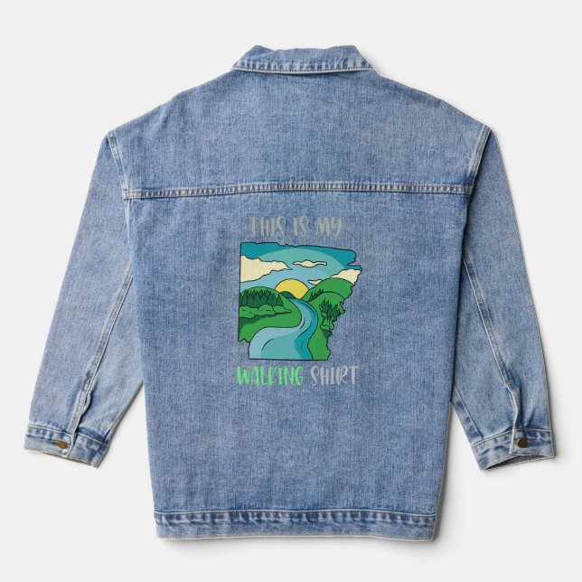 This is my Walking  Denim Jacket (Back)