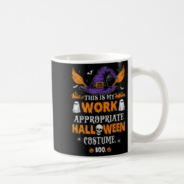This Is My Work Appropriate Halloween Costume Boo  Coffee Mug (Right)