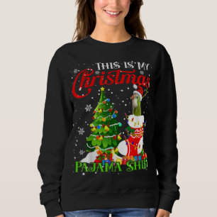 This is My Xmas Pajama Quaker Parrot In Xmas Sock Sweatshirt