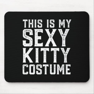 This Is My Y Kitty Costume Fun Easy Halloween Cat Mouse Mat