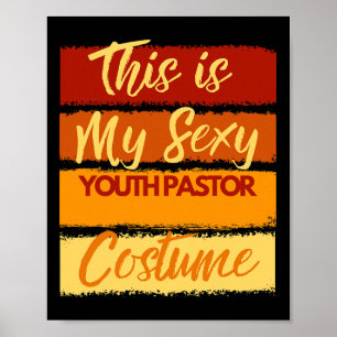 This Is My Y Youth Pastor Costume Halloween Party Poster