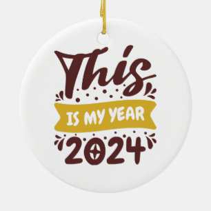 This is my year 2024 ceramic tree decoration