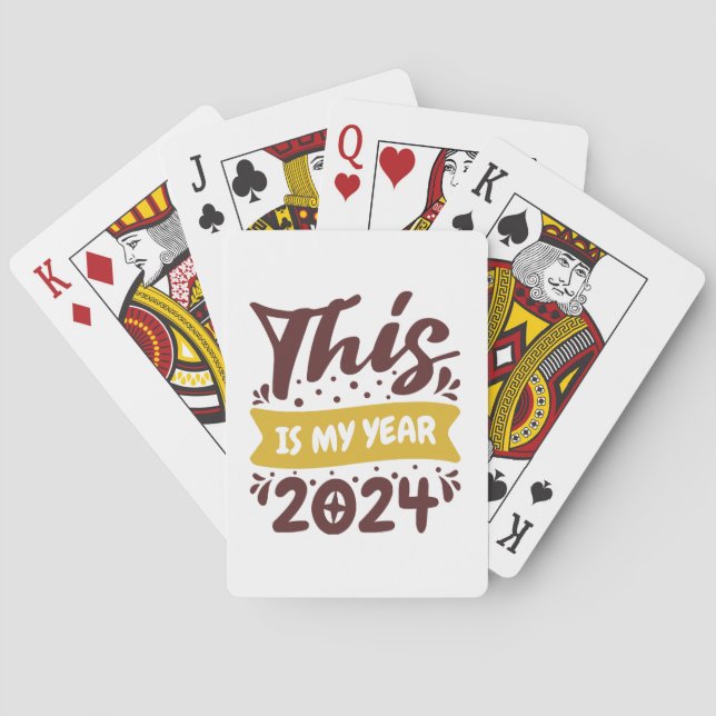 This is my year 2024 playing cards (Back)