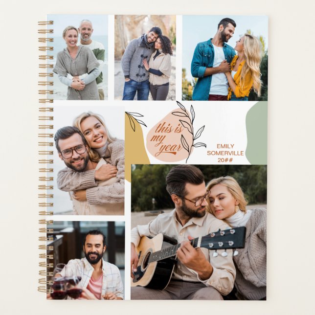 This is my Year 6 Photo Trendy Abstract 2022 Planner (Front)