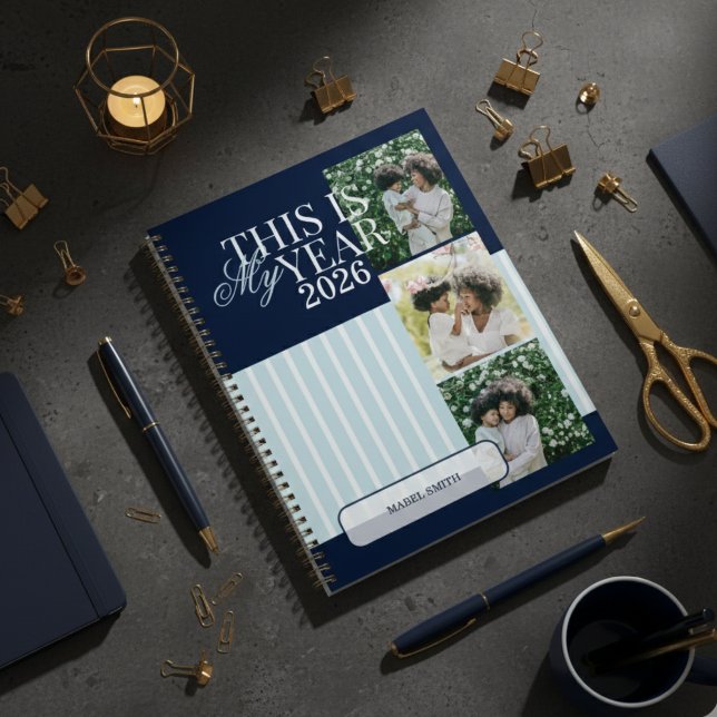 This Is My Year Photo Grid Motivational  Planner (Make it your year with this This Is My Year Photo Grid Motivational Planner!)