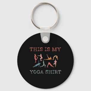 This Is My Yoga Design Yoga Poses Vinyasa Flow Key Ring