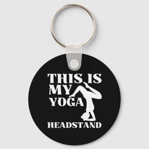This is my yoga headstand key ring