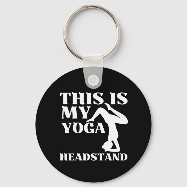 This is my yoga headstand  key ring (Front)