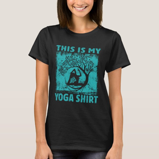 This Is My Yoga   Meditation  Retro Namaste  2 T-Shirt (Front)