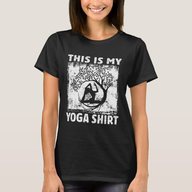 This Is My Yoga   Meditation  Retro Namaste  3 T-Shirt (Front)