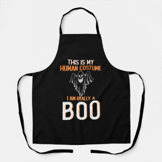 this is myhuman costume iam really a boo halloween apron