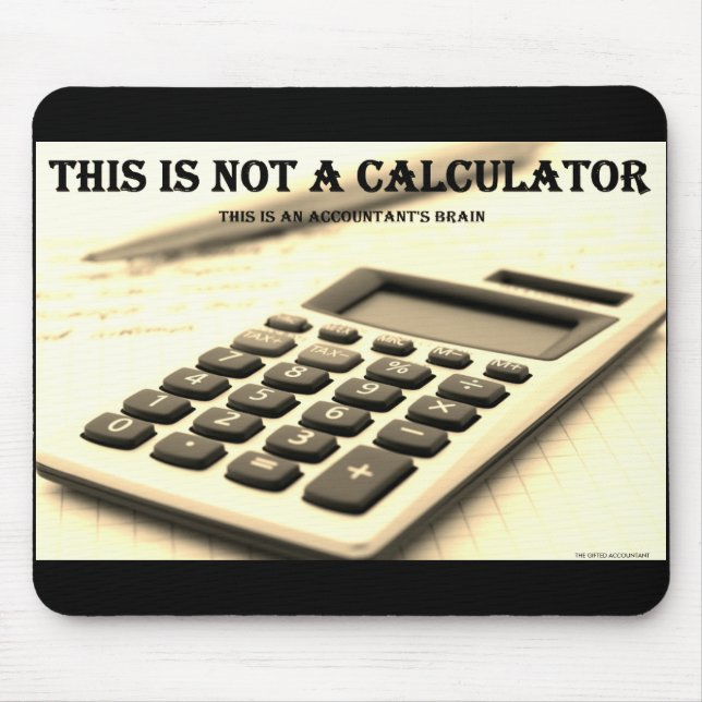 "This Is Not a Calculator" Mouse Mat (Front)