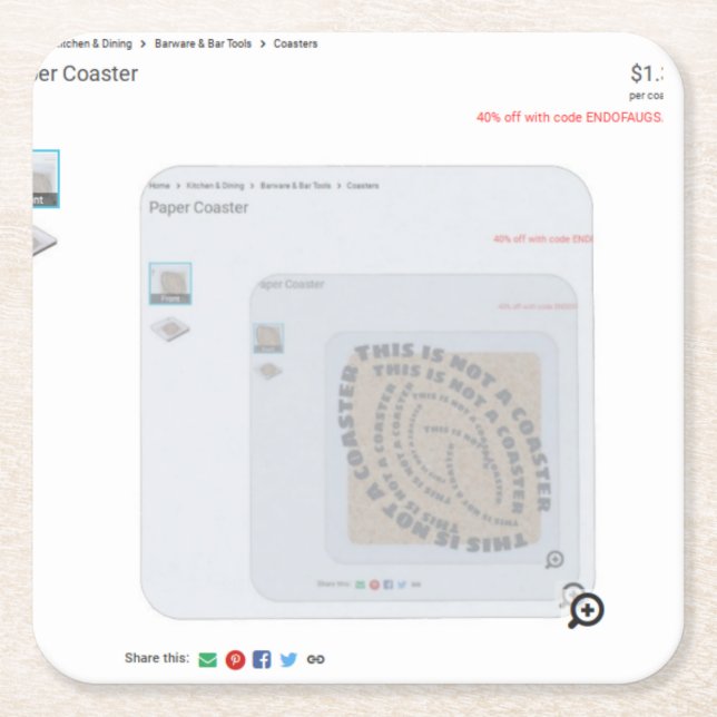 This is not a coaster (Front)