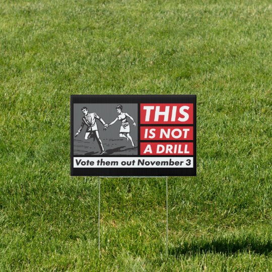 This Is Not A Drill Yard Sign Zazzle.co.uk