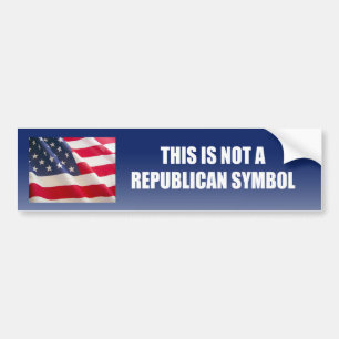 This is not a republican symbol bumper sticker