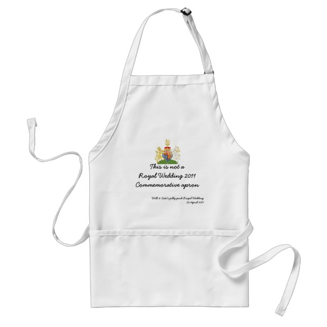 This is not a Royal Wedding commemorative apron (Front)