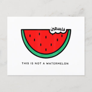'This Is Not a Watermelon' Palestine Collection Holiday Postcard