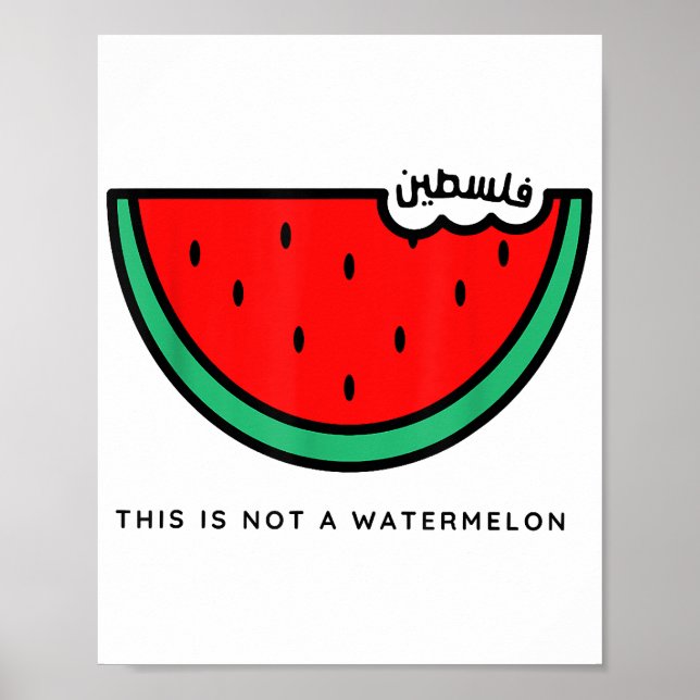 'This Is Not a Watermelon' Palestine Collection Poster (Front)