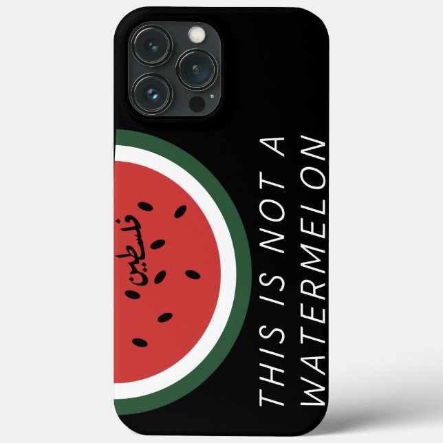 This is Not a Watermelon Palestine watermelon Case-Mate iPhone Case (Back)