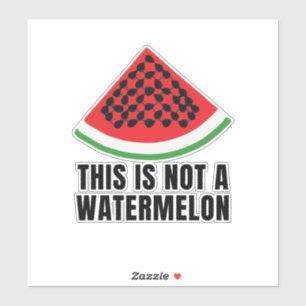 This is Not a Watermelon - Palestinian keffiyeh