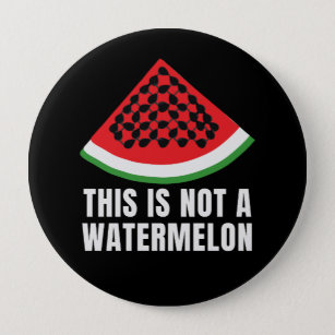 This is Not a Watermelon - Palestinian keffiyeh 10 Cm Round Badge