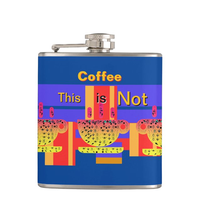 This Is Not Coffee Hip Flask (Front)