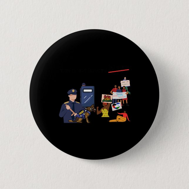 This Is Not How To Govern Protest Art  6 Cm Round Badge (Front)