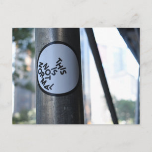 This Is Not Normal Street Photography Graffiti NYC Postcard