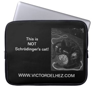 'This is NOT Schrödinger's cat Laptop/Tablet Slee Laptop Sleeve