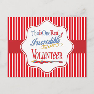 This Is One Really Incredible Volunteer Gift Postcard