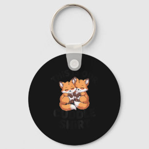 This Is Our Cuddle Shirt Cute Fox Couple  Key Ring