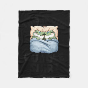 This Is Our Cuddle Shirt Cute Frog Couple  Fleece Blanket