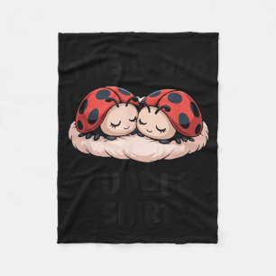 This Is Our Cuddle Shirt Cute Ladybug Couple Fleece Blanket