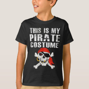 This Is Pirate Costume Funny Vintage Halloween T-Shirt