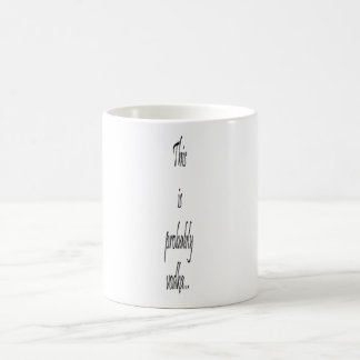 This is probably vodka coffee mug