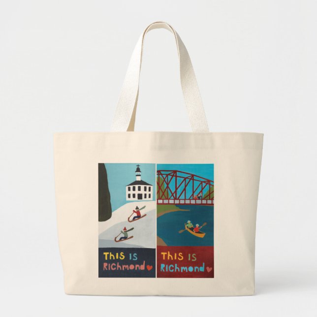 This is Richmond Tote Bag (Design #1) (Front)