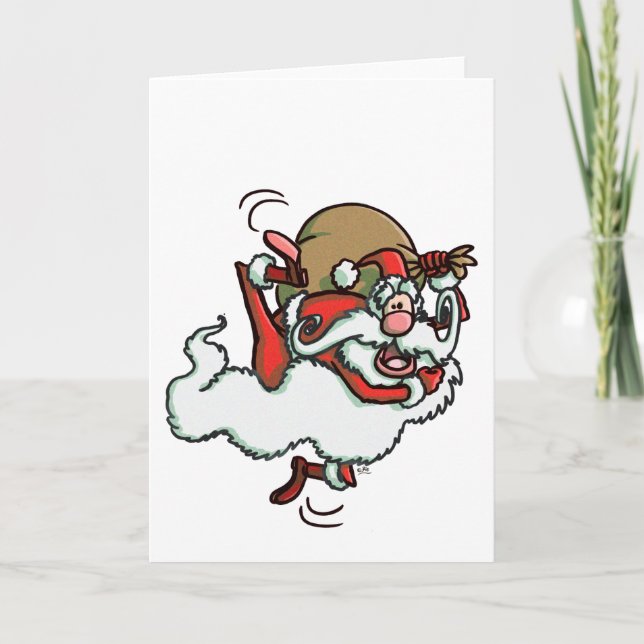 This is Santa!! (no background) greeting card (Front)