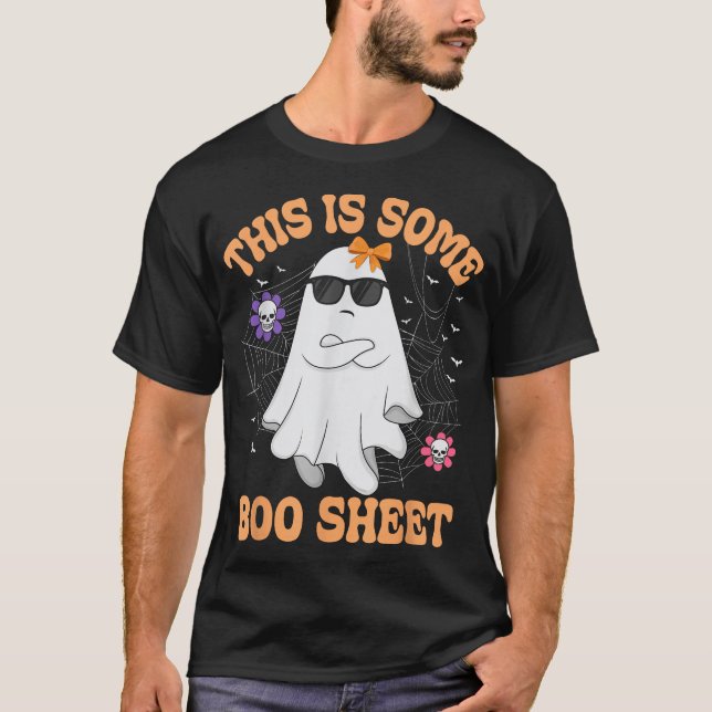 This Is Some Boo Sheet Angry Ghost Halloween Men  T-Shirt (Front)