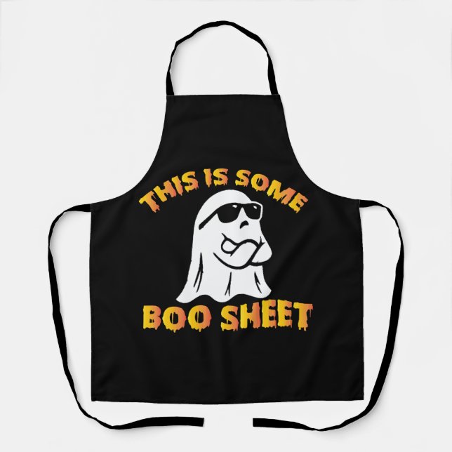This is some boo sheet apron (Front)