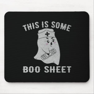 This Is Some Boo Sheet Boo Ghost Fun Halloween Nur Mouse Mat