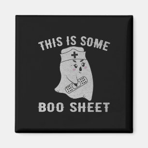 This is some boo sheet boo ghost Funny Halloween N Magnet
