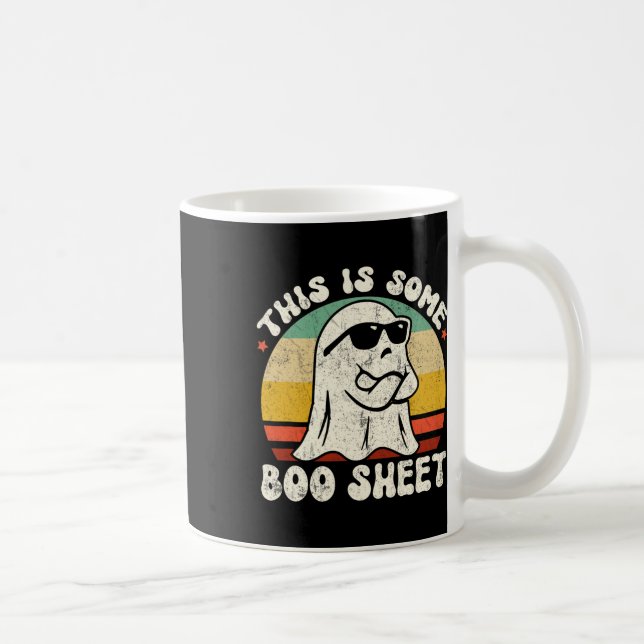 This Is Some Boo Sheet Cool Ghost Fun Halloween Co Coffee Mug (Right)