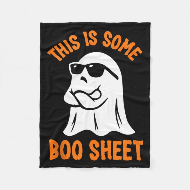 This is Some Boo Sheet Cool Ghost Funny Halloween Fleece Blanket (Front)