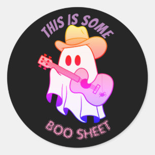 THIS IS SOME BOO SHEET, cute ghost Classic Round Sticker